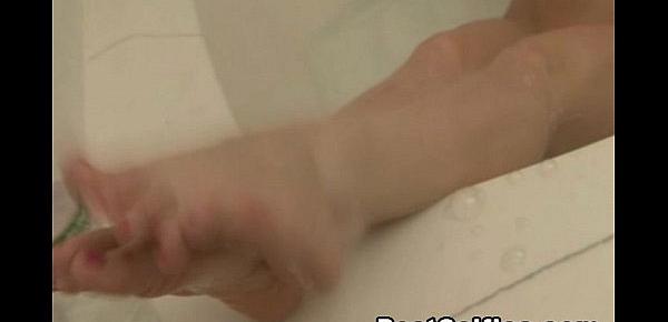  Filming My Hot Blonde Neighbor Naked In Bath